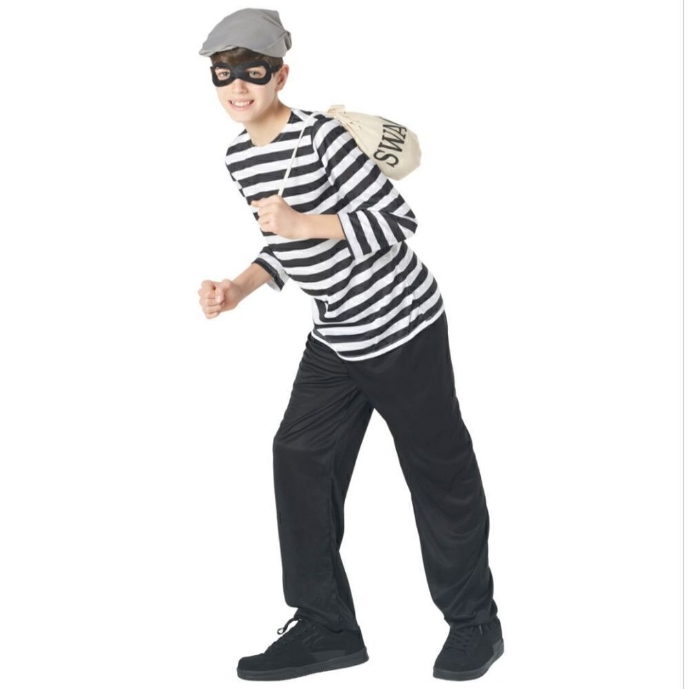 Kids Burglar Halloween Costume Size XL